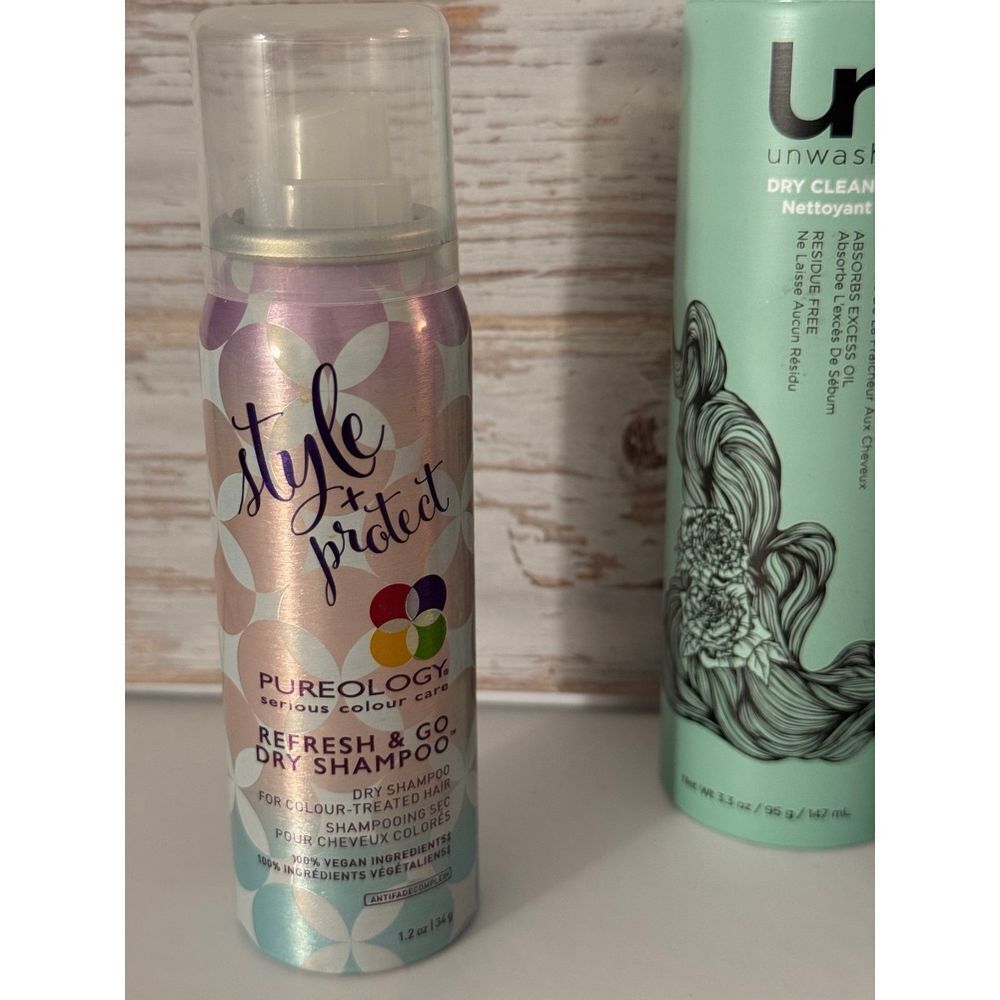 Pureology and Unwash - Dry Shampoo Bundle - 3 Travel Size and 1 Full Size. NEW - Picture 3 of 7